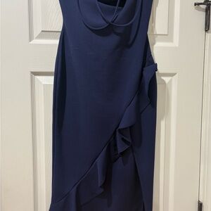 Elegant Navy Blue Women's Dress